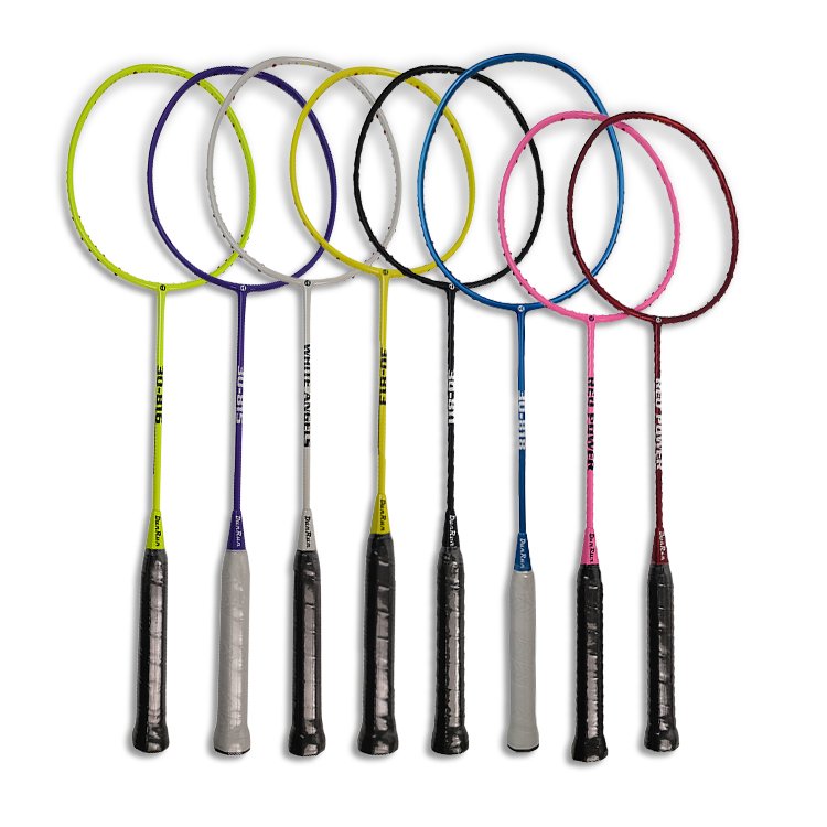 Factory Wholesale Different Colors Customized Logo Raket Badminton Carbon Graphite Ball Badminton Racket